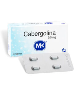 CABERGOLINA 0.5 MG MK ** CAJA X 4 TABS