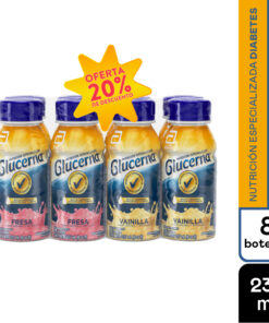 GLUCERNA VAINILLA 6 BOT + 2 FRESA X 237 ML