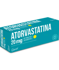 ATORVASTATINA 20 MG LAPROFF CAJA X 50 TABS