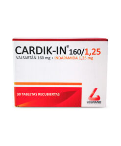 CARDIK-IN 160/1.25 MG CAJA X 30 TABS