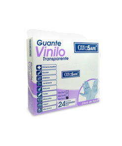 GUANTES VINILO S/TALCO T-L ALFASAFE X 24 U