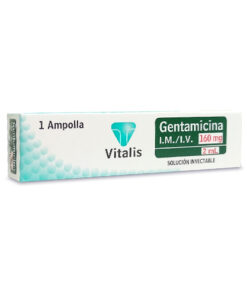 GENTAMICINA 160 MG/2ML VITALIS CAJA X 1 AMP