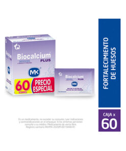 BIOCALCIUM PLUS 600 MG PRE/ESP CAJA X 60 S/S