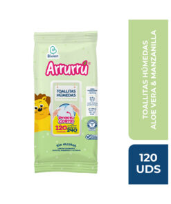 TOALLITAS ARRURRU ALOE/MZNILLA 120 UND PRE/ESP