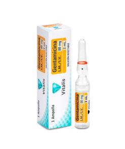 GENTAMICINA  80 MG/2ML VITALIS CAJA X 1 AMP