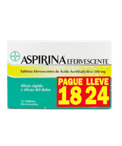 ASPIRINA EFERV PG 18 LLV 24