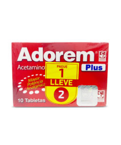 ADOREM PLUS 500/50 MG X 10 CAP PG 1 LLV 2