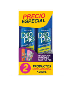 DEO-PIES SPRAY ANTIBACTERIAL 2 UNDS X 260ML