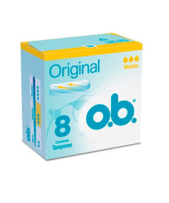TAMPONES O.B ORIGINAL MEDIO CAJA X 8 UNDS