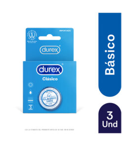 PRESERV. DUREX CLASICO CAJA X 3 UNDS