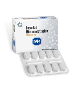 LOSARTAN HCT 100/25 MG MK CAJA X 30 TABS