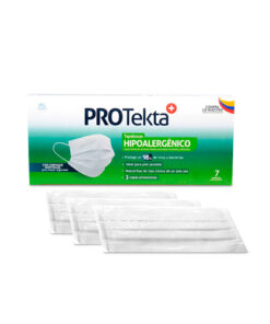 TAPABOCAS PROTEKTA HIPOALERGE EMP.IND.X  7 UN