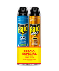 RAID ZANCUDOS/MOSCAS X400ML  + RAID MAX X400ML