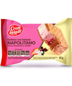 HELADO GALLETA NAPOLITANO X 65 GR
