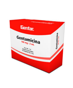 GENTAMICINA 160 MG GENFAR CAJA X 10 AMP