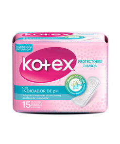 PROTECTORES KOTEX INDICADOR PH PQTE X 15 UNDS