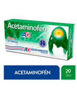 ACETAMINOFEN 500 MG A.G. CAJA X  20 TABS