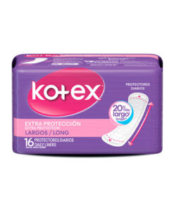 PROTECTORES KOTEX EXTRA PROT. LARGOS PQTE X 16 UNDS