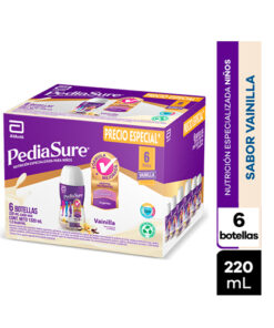 PEDIASURE VAINILLA X 220 ML CAJA X 6 UNDS