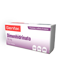 DIMENHIDRINATO 50 MG GENFAR CAJA X 36 TABS