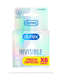 PRESERV. DUREX INVISIBLE PROMO CAJA X 6 UNDS