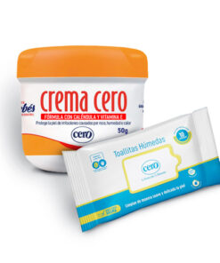 CREMA CERO CAL/VIT E + TOALLITAS FCO X 50 GR