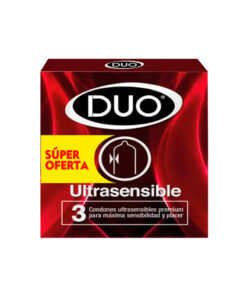 PRESERV. DUO ULTRASENSIBLE P/ESP CAJA X 3 UNDS