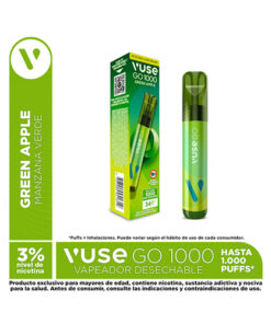 VUSE GO DISP.1000 MANZANA VERDE 34 MG X 1 UND