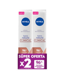 DESO NIVEA SPRAY CLIN.NATURAL 2X150ML OFERTA