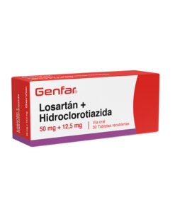 LOSARTAN HCT  50/12.5 MG GENFAR CAJA X 30 TABS