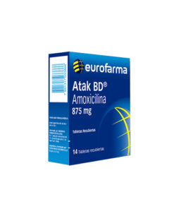ATAK BD 875 MG CAJA X 14 TABS