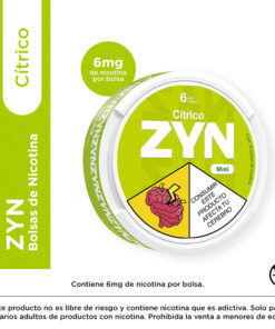 ZYN NICOTINA CITRICO 6 MG