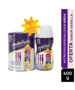 PEDIASURE VAINILLA PEPTIGRO X 400GR GTS 1 BOTX220ML