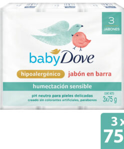 JABON DOVE BABY HUMEC.SENSIBLE 3 UNDS X 75 ML