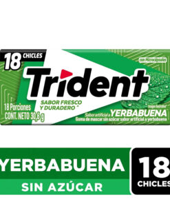CHICLES TRIDENT YERBABUENA X 18 UNDS