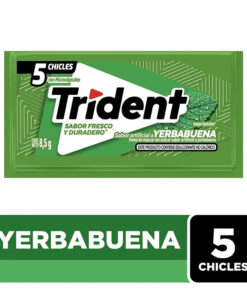 CHICLES TRIDENT YERBABUENA X 5 UNDS