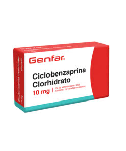 CICLOBENZAPRINA 10 MG GENFAR CAJA X 15 TABS