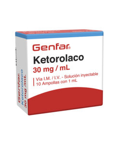 KETOROLACO 30 MG/MG GENFAR CAJA X 10 AMP