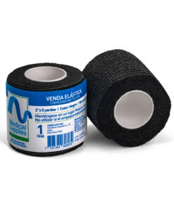 VENDA ELASTICA 2 X 5 MEDICAL COHESIVA NEGRO