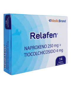RELAFEN 250/4 MG CAJA X 14 TABS