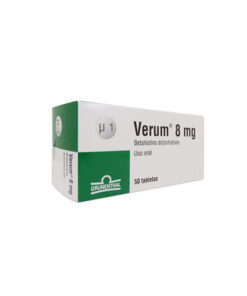 VERUM  8 MG CAJA X 50 TABS