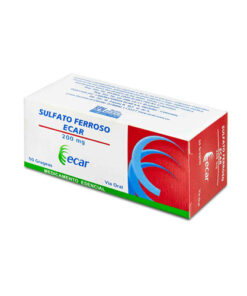 SULFATO FERROSO 200 MG ECAR CAJA X  50 GRAG