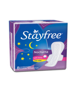 TOALLAS STAYFREE NOCTURNA PQTE X 8 UNDS