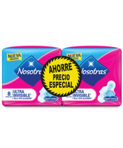 TOALLAS NOSOTRAS ULTRAINV. AJUSTE SEG. X 8 UND 2X1