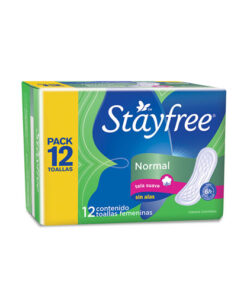 TOALLAS STAYFREE NORMAL S/ALAS PQTE X 12 UNDS