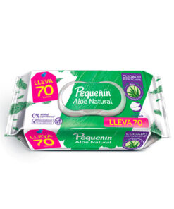 TOALLITAS PEQUENIN ALOE BOLSA X 70 UNDS