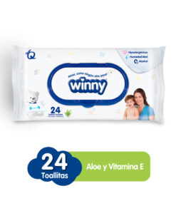 TOALLITAS WINNY ALOE/VITA E X 24 UNDS