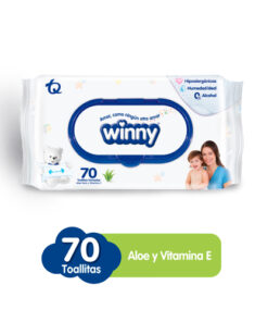 TOALLITAS WINNY ALOE/VITA E X 70 UNDS