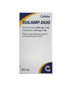 SULAMP DUO SUSP 1000/250 MG FCO X 80 ML