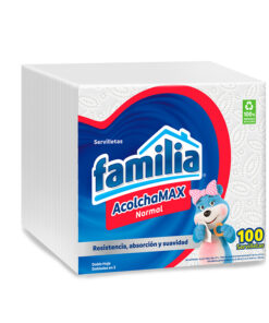 SERVILLETAS FAMILIA ACOLCHAMAX PQTE X 100 UNDS
